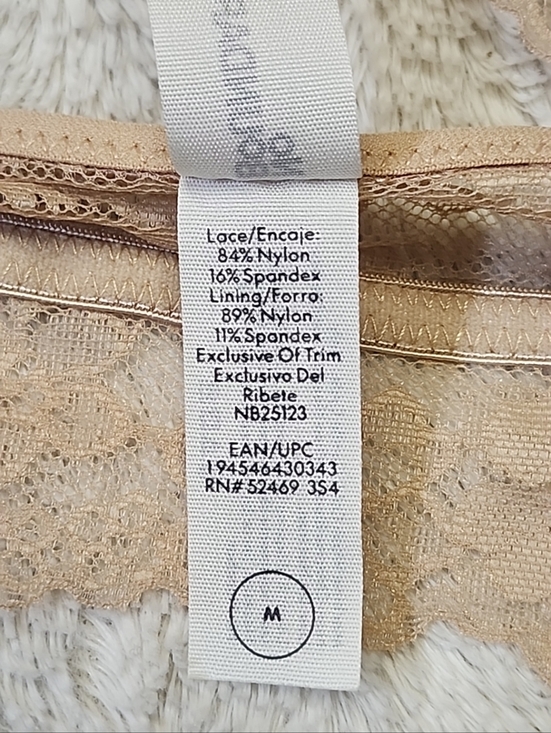 • NWT No Boundaries Women's Contour Lace Bralette Size Medium Toasted Almond - Picture 8 of 8